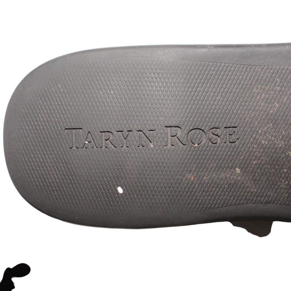 Taryn Rose Freddie Sz 10 Black Faux Leather Slip On Fashion Sneakers Shoes - Picture 7 of 12